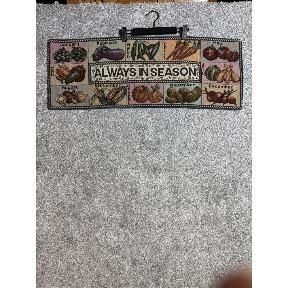 Cottagecore Always In Season Table Runner 32x12 Kitchen Decor Rustic‎ Farmhouse